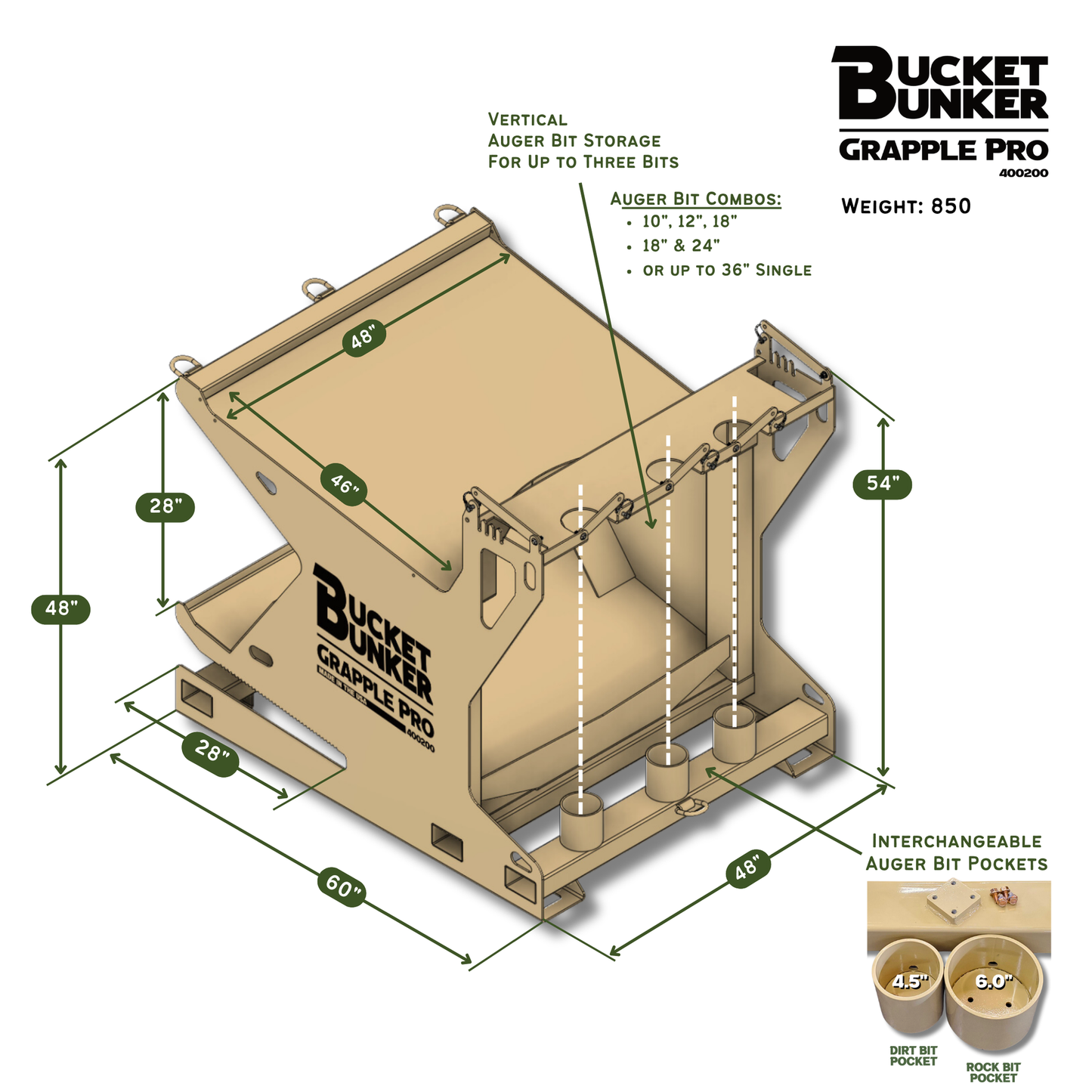 Grapple Pro Bucket Bunker