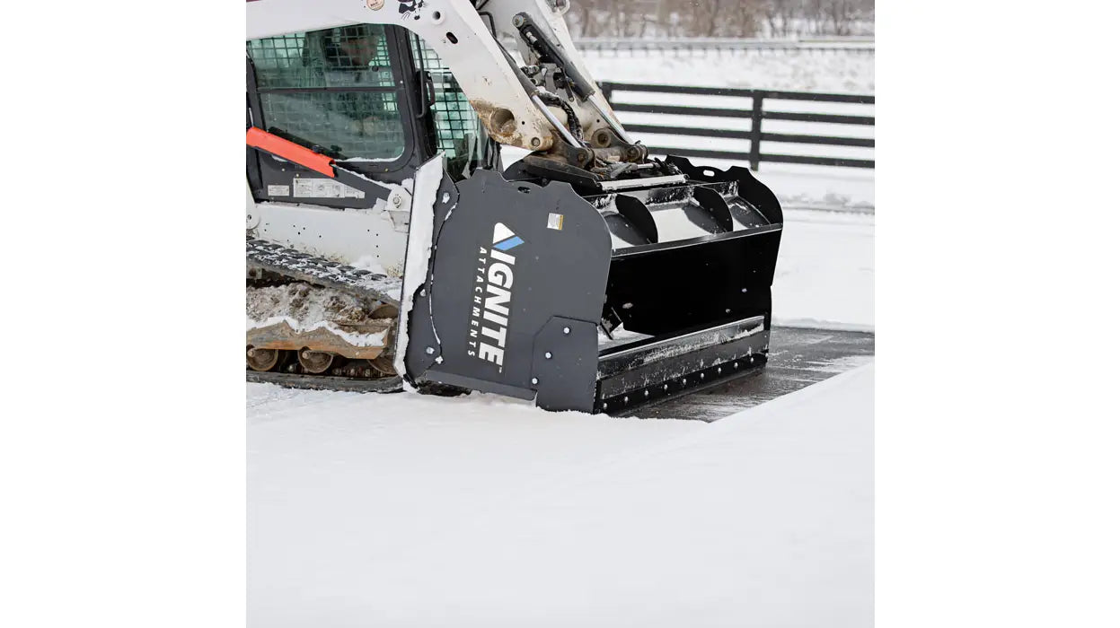 6 Foot Snow Pusher With Back Drag