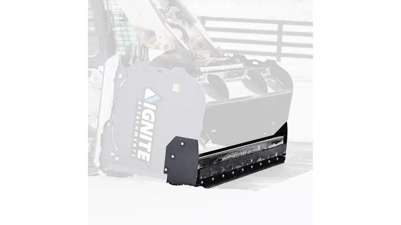 8 Foot Snow Pusher With Back Drag
