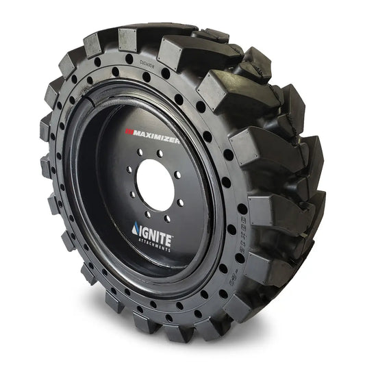 30x10 Maximizer Solid Skid Steer Tire Set
