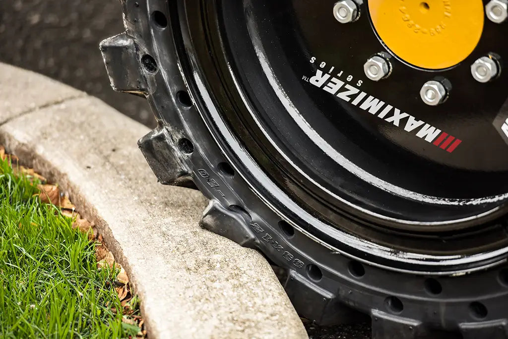 33x12 Maximizer Solid Skid Steer Tire Set