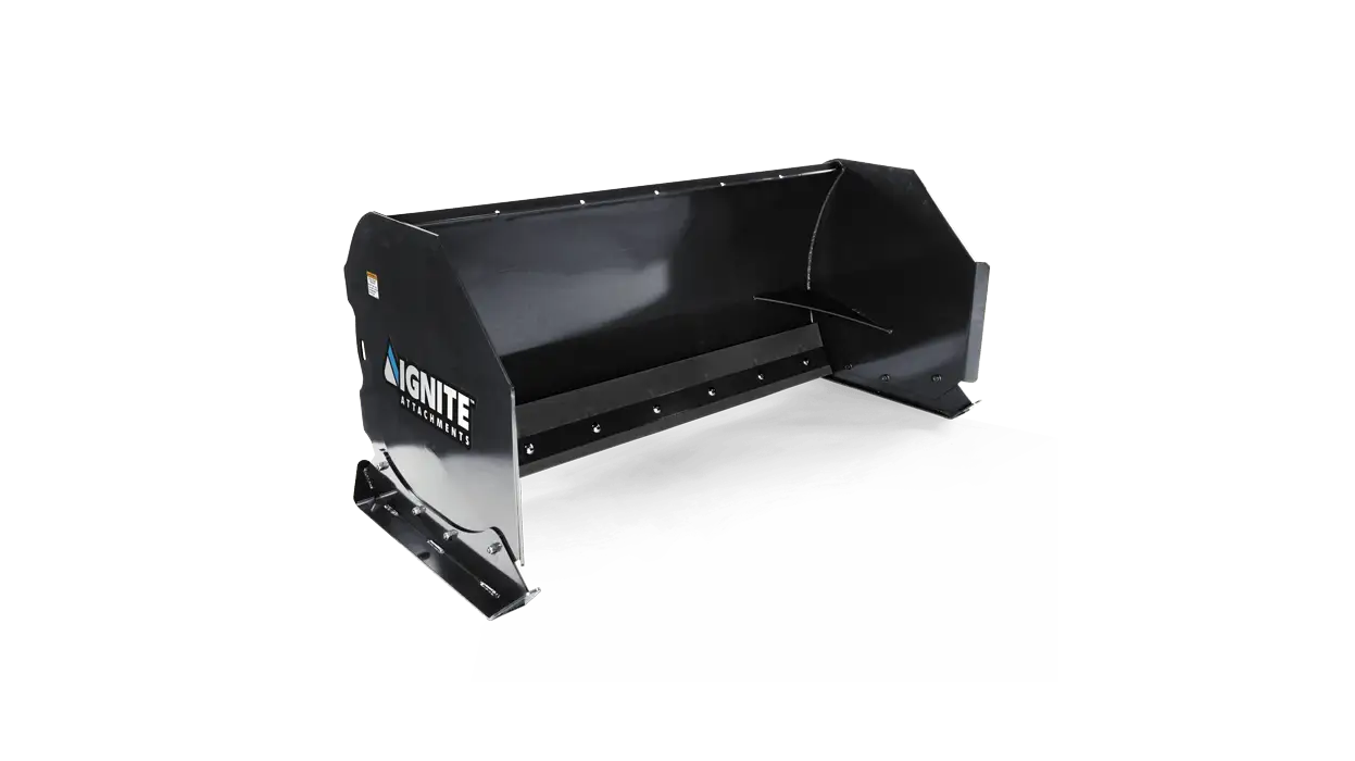 6 Foot Snow Pusher With Back Drag