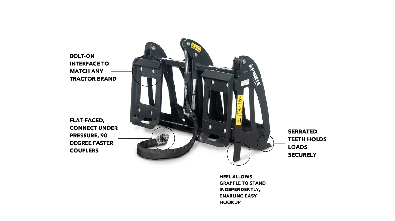 48 Inch Compact Tractor Grapple