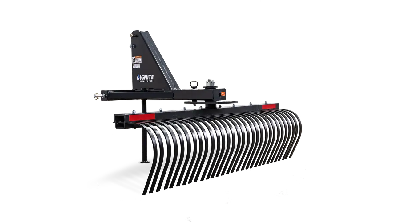 60 Inch Tine Rake For Tractors